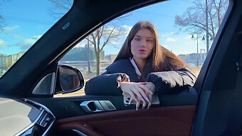 Stefany Kyler'S Amazing Anal And Blowjob In A Car