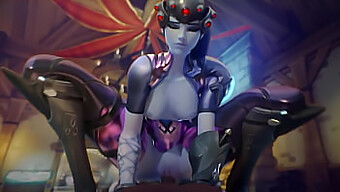 Sensuroimaton 3D-hentai-kokoelma, jossa esiintyvät Widowmaker ja Mercy Overwatchilta