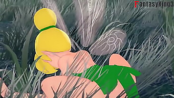 Tinker Bell Harrastaa Seksuaalista Toimintaa, Kun Taas Toinen Keiju Tarkkailee | Peter Pan-Teemalla | Lyhyt (Jossa On Punaista)