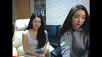 Asian beauties flaunt their flawless figures in a live cam show