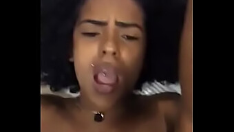 Damn, that Brazilian vixen taking it deep! A sensual treat!